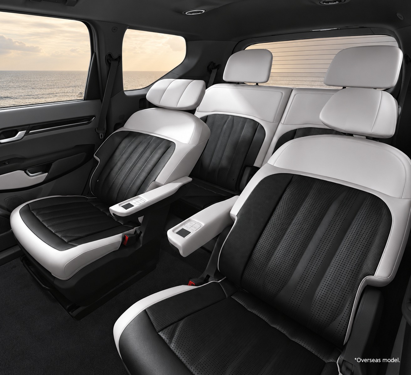 EV9 second-row captain seats